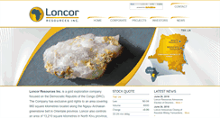 Desktop Screenshot of loncor.com